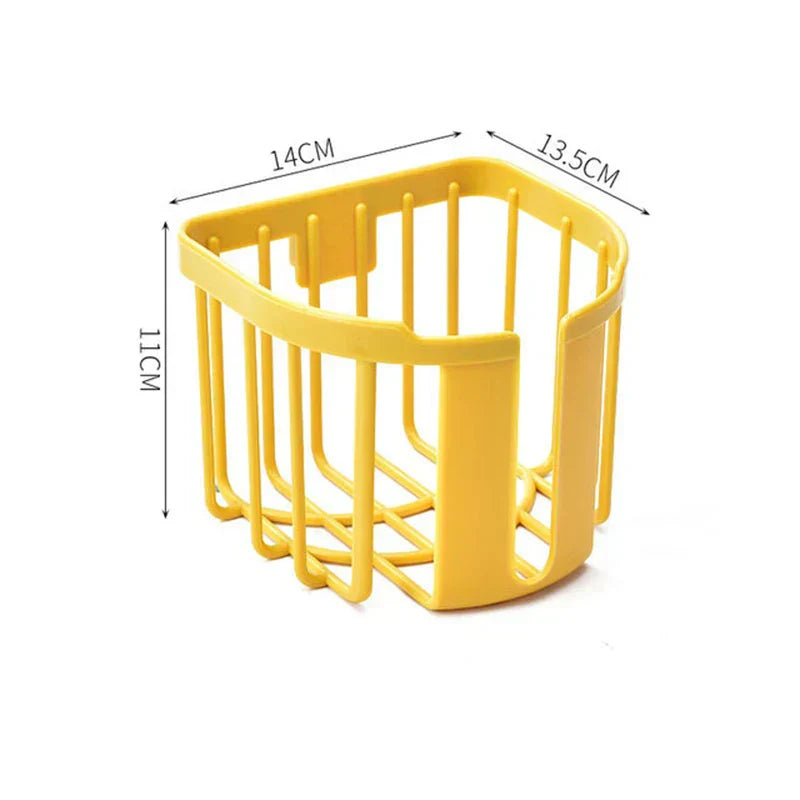 Punch-Free toilet paper shelf bathroom kitchen tissue box wall-mounted adhesive paper storage box toilet paper holder roll paper